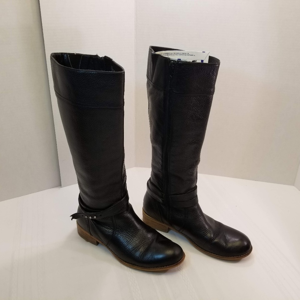 EUC Lands Ends Leather Riding Boots Size 9B